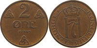 NORWAY 2 ÖRE HAAKON VII. (1905-1957) DOUBLE STRUCK 0 -