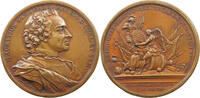 KURLAND MEDAILLE Moritz, Graf von Sachsen 1747-1750 von J. Dassier auf die Siege -