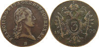 Haus Habsburg 3 kreuzer Franz II. (I.) 1792-1835. -