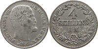 4 SKILLING 1856 DENMARK FREDERIK VII. (1848-1863) VZ-