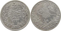2 QIRSH 1293/30 EGYPT OTTOMAN ABDUL HAMID II. (1876-1909) SS