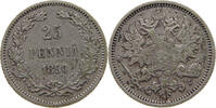 25 PENNIÄ 1890 FINLAND ALEXANDER III. (1881-1894) SS
