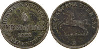 BRAUNSCHWEIG CALENBERG HANNOVER 6 PFENNIG Georg V. (1851-1866) -