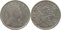 HONG KONG 5 CENTS EDWARD VII. (1901 - 1910) -