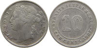 STRAITS SETTLEMENTS 10 CENTS VICTORIA (1837-1901) -