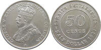 STRAITS SETTLEMENTS 50 CENTS GEORGE V. (1910-1936) -