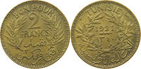 TUNISIA 2 FRANCS -