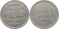 TUNISIA 5 FRANCS AHMAD II. (1929-1942) -