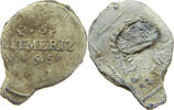 Bleiplombe o.j. Haus Habsburg 18/19 Jh. Leitmeriz Litomerice Bohmen ss