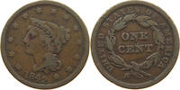 LARGE CENT 1842 UNITED STATES OF AMERICA BRAIDED HAIR LARGE DATE S