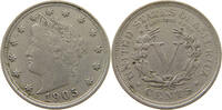 NICKEL 1905 UNITED STATES OF AMERICA LIBERTY SS