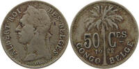 CONGO BELGIAN 50 CENTIMES ALBERT I. 1909-1934 -