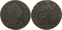 HALFPENNY 1775 GREAT BRITAIN GEORGE III. (1760-1820) CONTEMPORARY COUNTERFEIT S