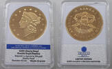 USA Replika-Medaille Vergoldet Bronze. Gold Plated -