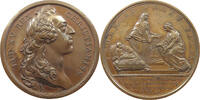Frankreich Medaille Medaille 1751, von Francois Joseph Marteau. Auf die Geburt seines Enkels -