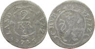 PFALZ 2 KREUZER Karl Theodor 1742-1799 -