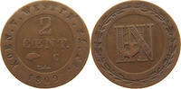 WESTFALEN KÖNIGREICH 2 CENTIMES Hieronymus Napoleon 1807-1813. FEHLPRÄGUNG -