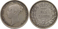 GREAT BRITAIN SIXPENCE Victoria 1837-1901 -
