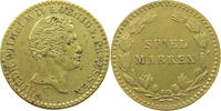 BRANDENBURG PREUSSEN JETON FRIEDRICH WILHELM IV. SPIEL MARKEN -