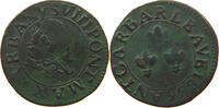 PAPAL STATES Doppio tornese QUATTRINO 1636 AVIGNON URBAN VIII. -