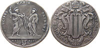 PAPAL STATES TESTONE PRINCEPS URBI PATRONI BENEDICT XIV VERY RARE -