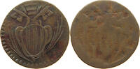 PAPAL STATES QUATTRINO QUATTRINO ONE-SIDED RAVENNA BENEDICT XIV. -
