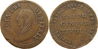 PAPAL STATES 5 BAIOCCHI TIVOLI PIUS VI. -