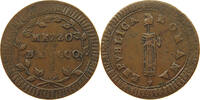 PAPAL STATES 1/2 BAIOCCO ROMAN REPUBLIC -