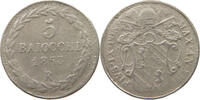PAPAL STATES 5 BAIOCCHI PIUS IX. 1853 VII NOT XIII RARE -