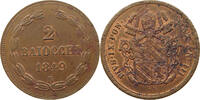 PAPAL STATES 2 BAIOCCHI 1849 Pius IX. 1846-1878. BOLOGNA -