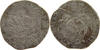 PAPAL STATES TESTONE CLEMENS VIII. ROMA -