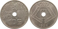 BELGIUM 10 CENTIMES 10 CENTIMES 1938 PATTERN THIN FLAN RARITY 2 -