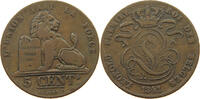 BELGIUM 5 CENTIMES 5 CENTIMES 1841 DOUBLE STRUCK 1 IN DATE -