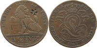 BELGIUM 5 CENTIMES 5 CENTIMES 1847 COUNTERMARKED -