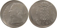 BELGIUM FRANC MINTING ERROR 1 FRANC 1974 OFF-CENTER -