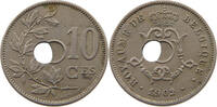 BELGIUM 10 CENTIMES HOLE OFF-CENTER -