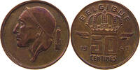 BELGIUM 50 CENTIMES MINTING ERROR 50 CENTIMES MEDAL 50% DIE ROTATION LEFT -