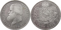 BRAZIL 2000 REIS Pedro II. 1831 - 1889 -