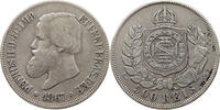 BRAZIL 500 REIS Pedro II. 1831 - 1889 -