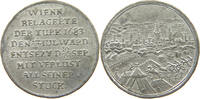 HAUS HABSBURG MEDAILLE Leopold I. (1657-1705) WIEN BELAGERTE DER TURK -