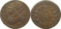 FRANCE 12 DENIERS Louis XVI. (1774-1793) OFF-CENTER -