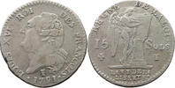 FRANCE 15 SOLS Louis XVI. (1774-1793) -
