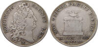 FRANCE JETON Louis XIV. (1643–1715) SILVER JETON 1711 NON OPIBUS PARCIT PIETAS -