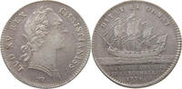 FRANCE JETON LOUIS XV. (1715–1774) SILVER JETON 1754 LA ROCHELLE -