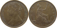 GREAT BRITAIN PENNY Victoria 1837-1901 -