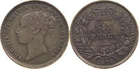 GREAT BRITAIN SIXPENCE Victoria 1837-1901 DIE 47 -