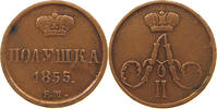 RUSSLAND 1/4 kopeke Poluschka Alexander II. 1855-1881. -