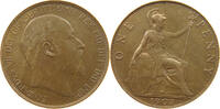 GREAT BRITAIN PENNY Edward VII., 1901 - 1910 -
