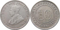 STRAITS SETTLEMENTS 10 CENTS George V. (1910-1936) -