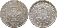 MOZAMBIQUE 2 1/2 ESCUDOS MOZAMBIQUE 2 1/2 ESCUDOS 1942 SILVER PROVA -